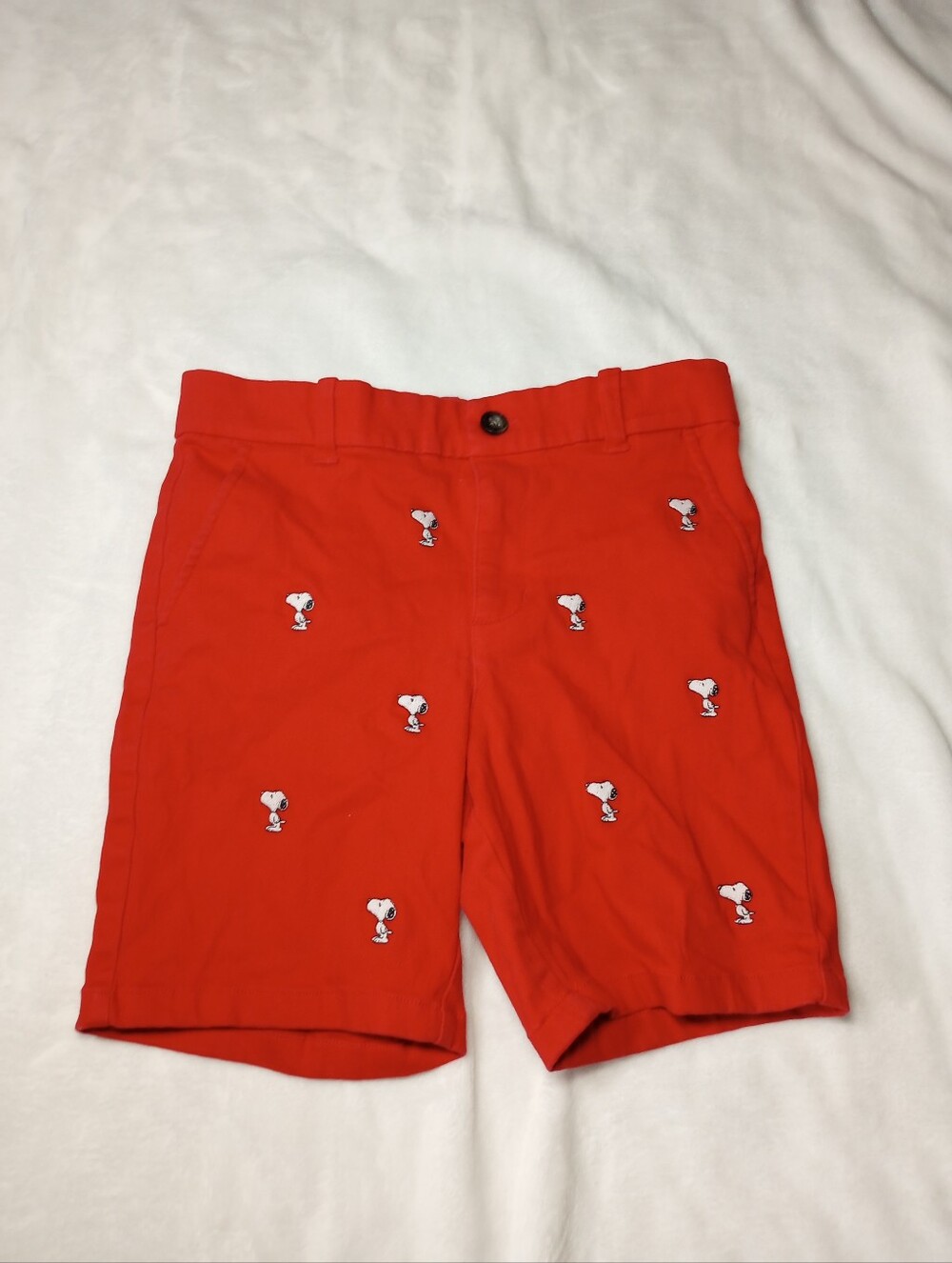Janie and Jack All Over Snoopy Embroidered Shorts Peanuts Cartoon Novelty Kids 7